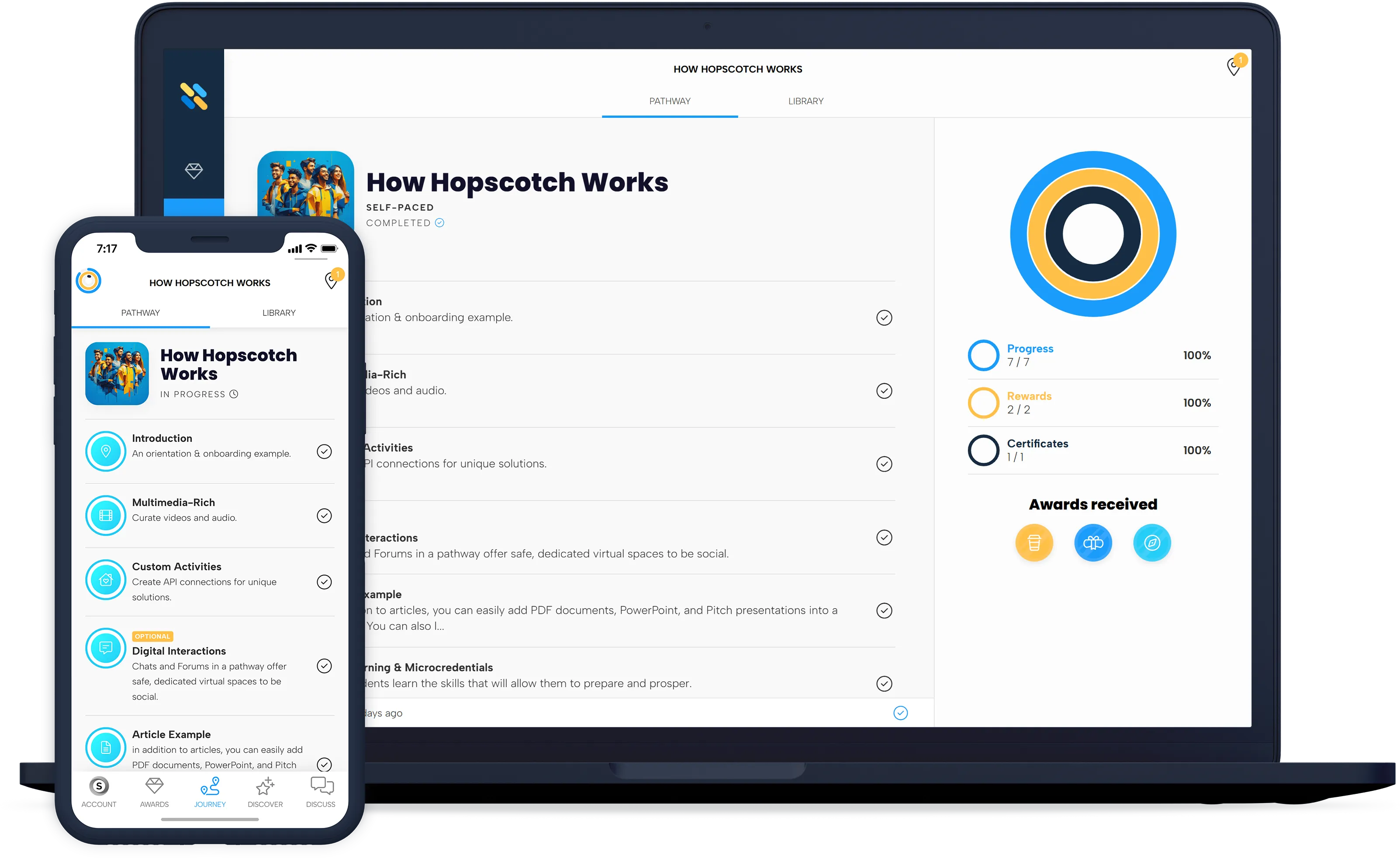 Hopscotch Mobile and Desktop Preview